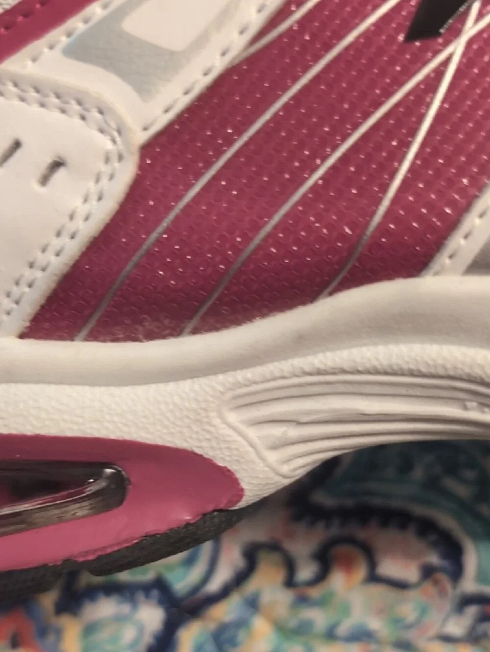 Athletech White and Pink Women's Athletic Sneakers